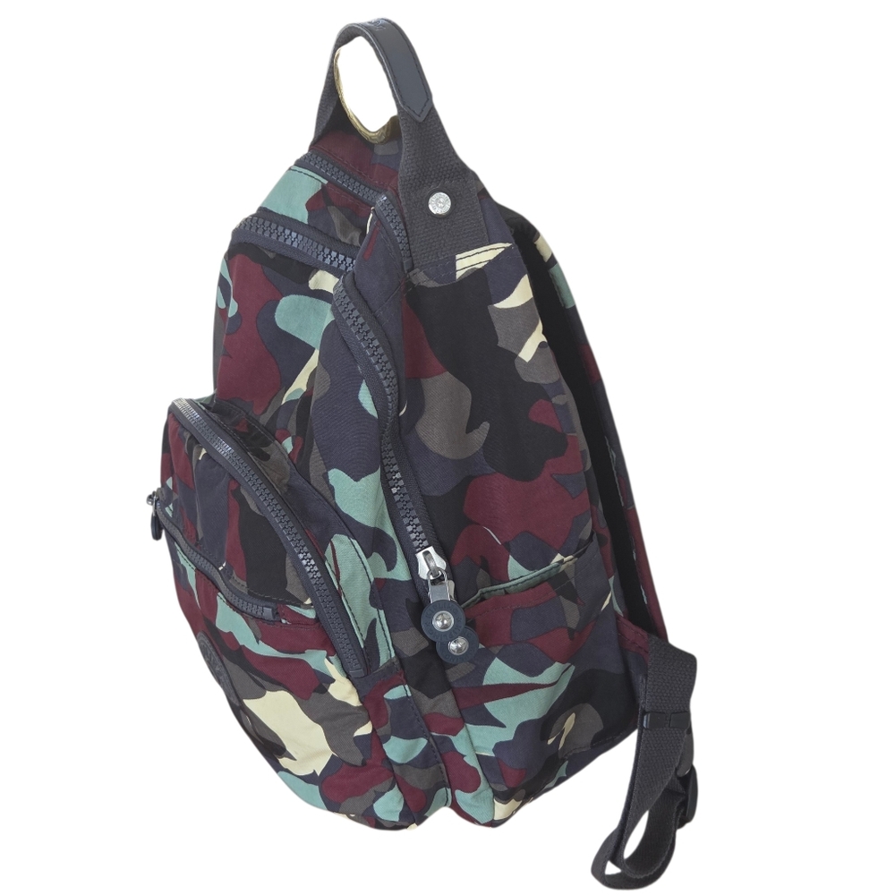 Kipling Seoul Small Camo Backpack Travel Daypack Camo L Tonal - Picture 3 of 16